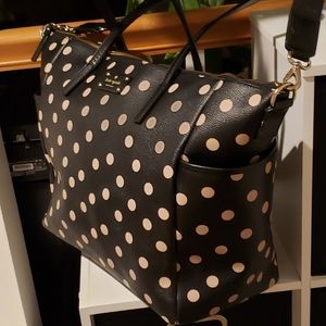 KATE SPADE DESIGNER DIAPERS LEATHER BAG WITH CHANGING PAD